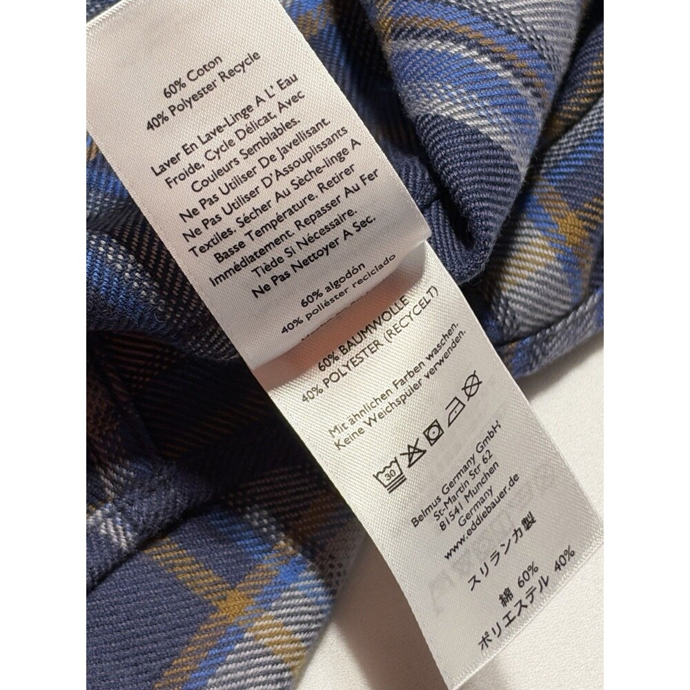 Eddie Bauer Button Shirt Plaid Long Sleeve Flannel Casual Preppy Men’s Size XL - Picture 8 of 10